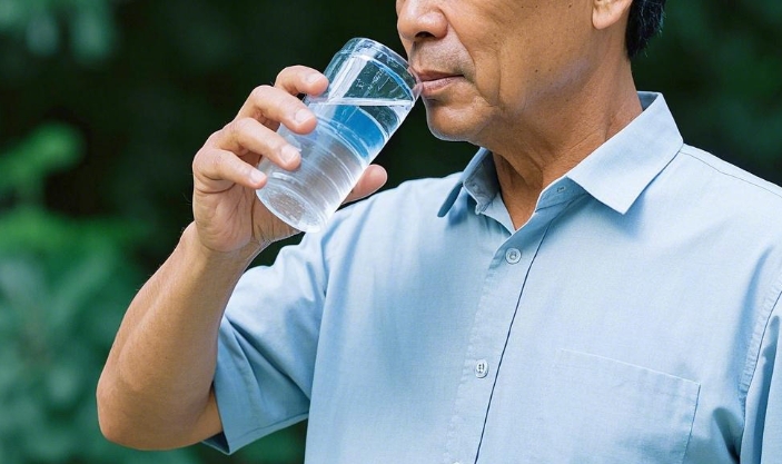 喝水